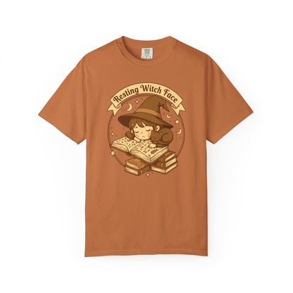 Resting Witch Face T-Shirt — Cute Witch Sleeping Graphic Tee