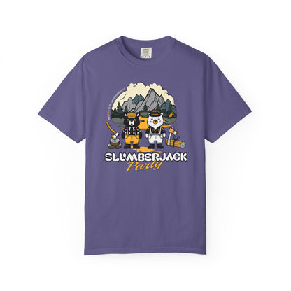 Slumberjack Party T-Shirt — Outdoor Pee Lumberjack Mountain Bears Graphic Tee