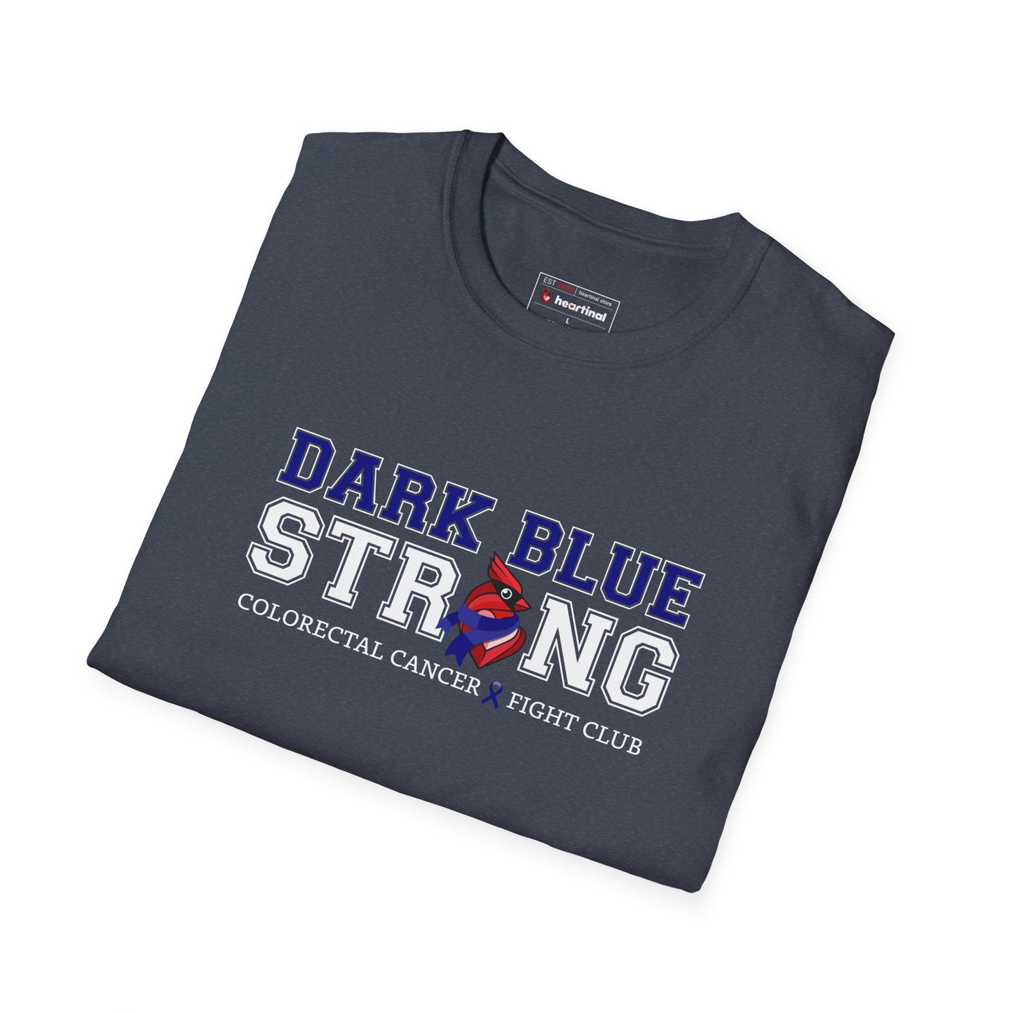 Dark Blue Strong T-Shirt — Colorectal Cancer Awareness Support Tee