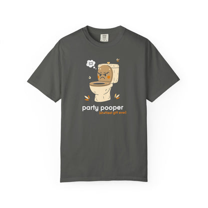 "Party Pooper" Couples Tee — Funny Gift Toilet Graphic T-Shirt