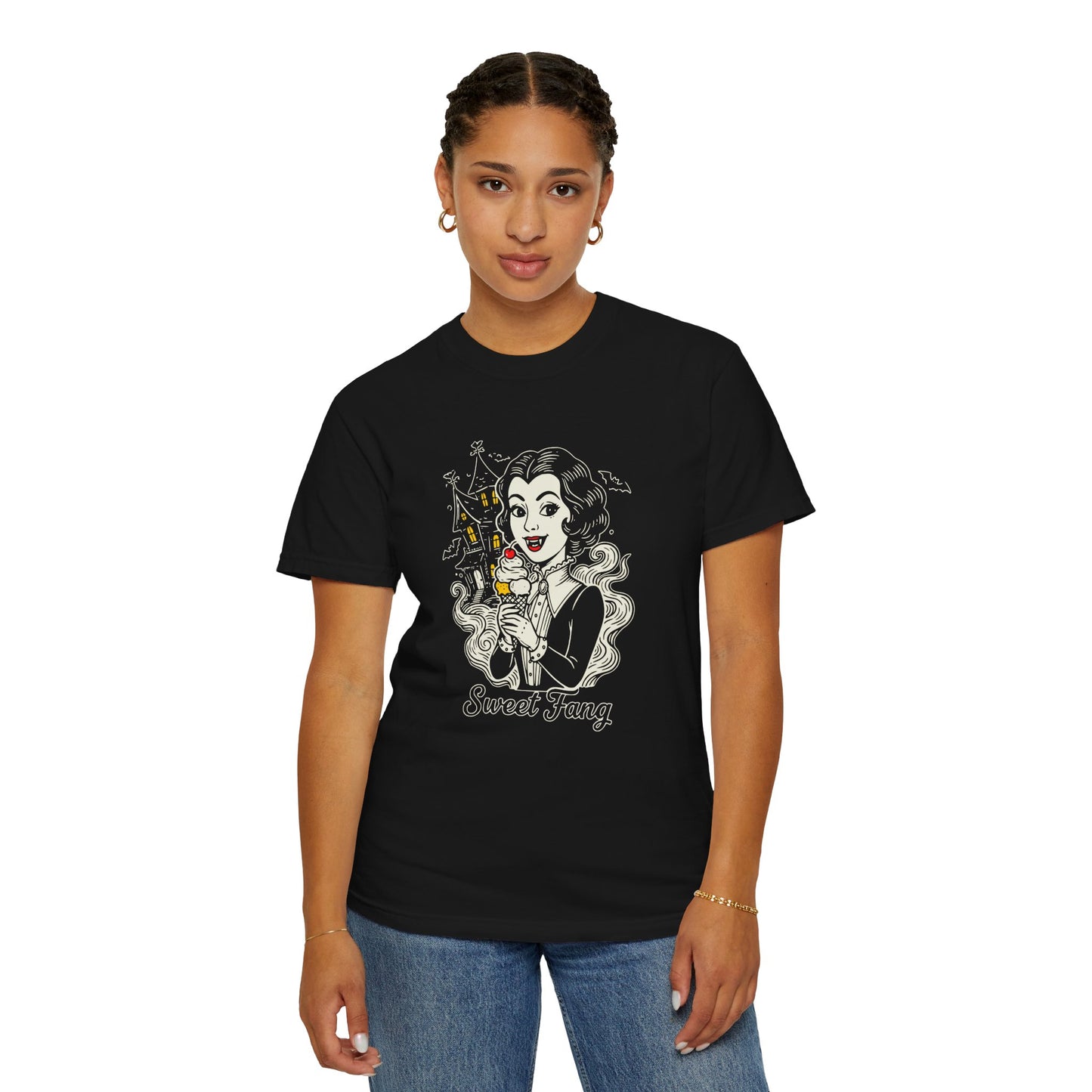 Sweet Fang Vampire Girl Graphic T-Shirt
