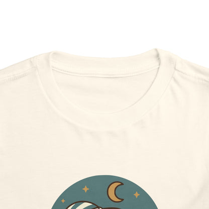 "Nappy Camper" Toddler Tee — Cute Sleeping Camper Graphic Shirt