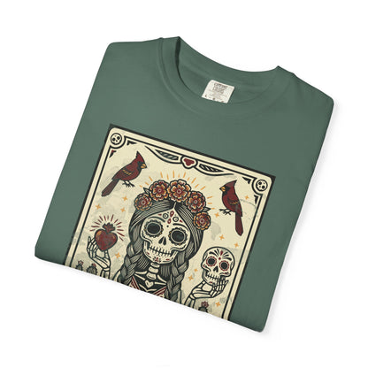 "La Muerte Amada" T-Shirt — Day of the Dead Skull Art Tee