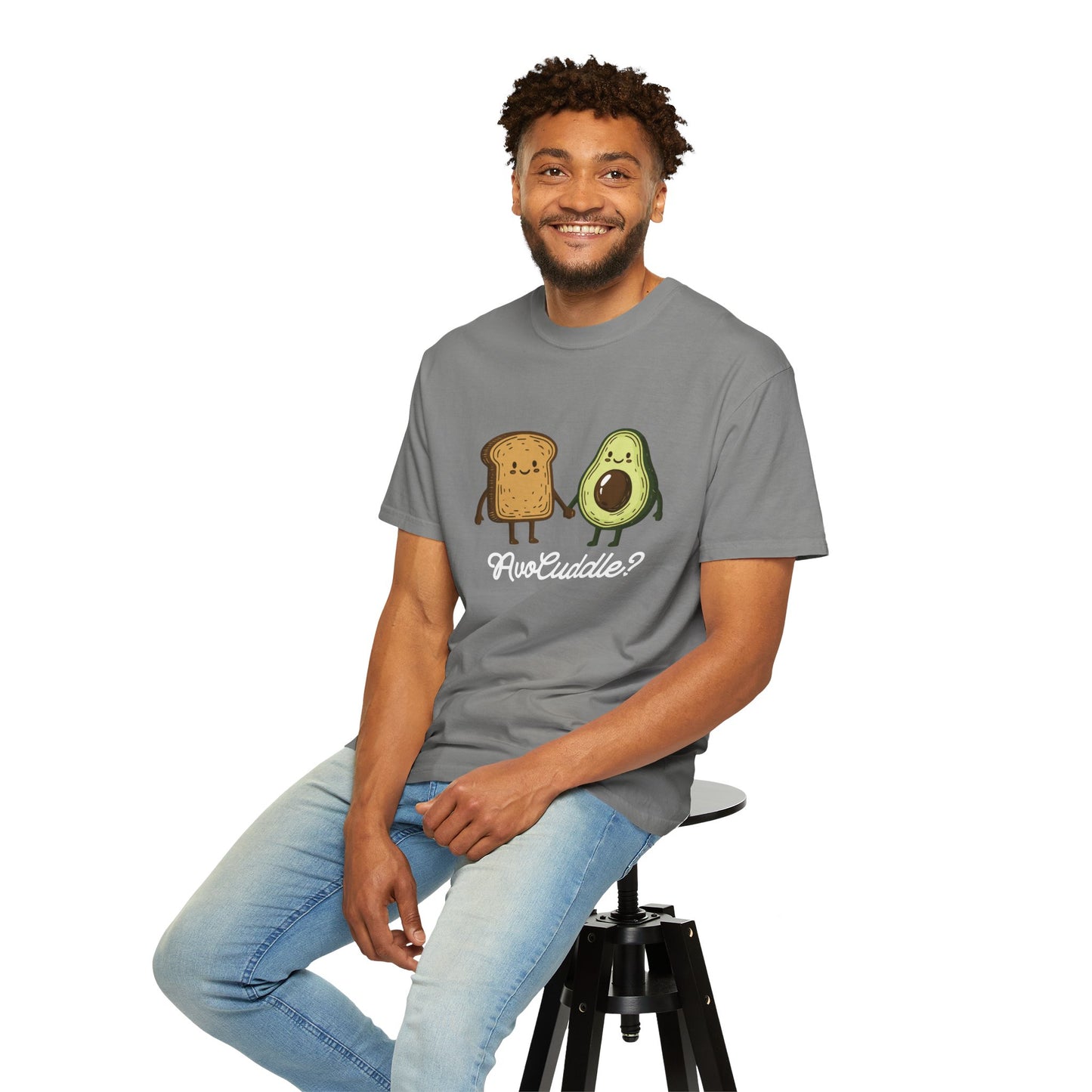 "AvoCuddle?" T-Shirt - Cute Avocado & Toast Couple Tee