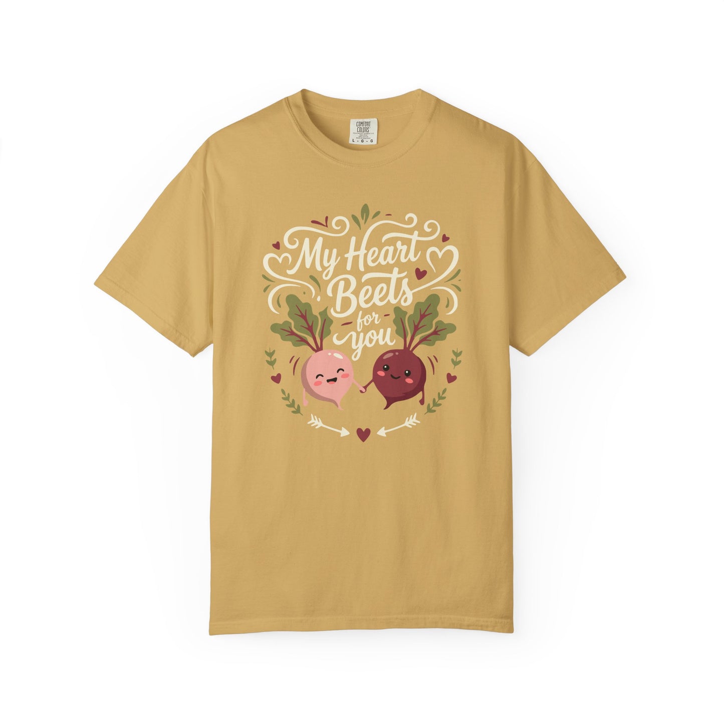 “My Heart Beets for You” T-Shirt — Cute Veggie Valentine Beet Couple Graphic Tee