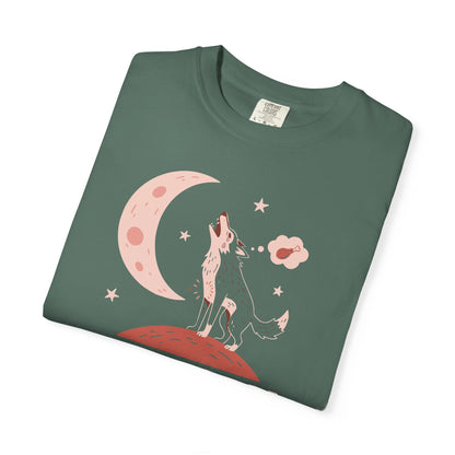 Hangry Like the Wolf T-Shirt — Cute Howling Wolf Graphic Tee