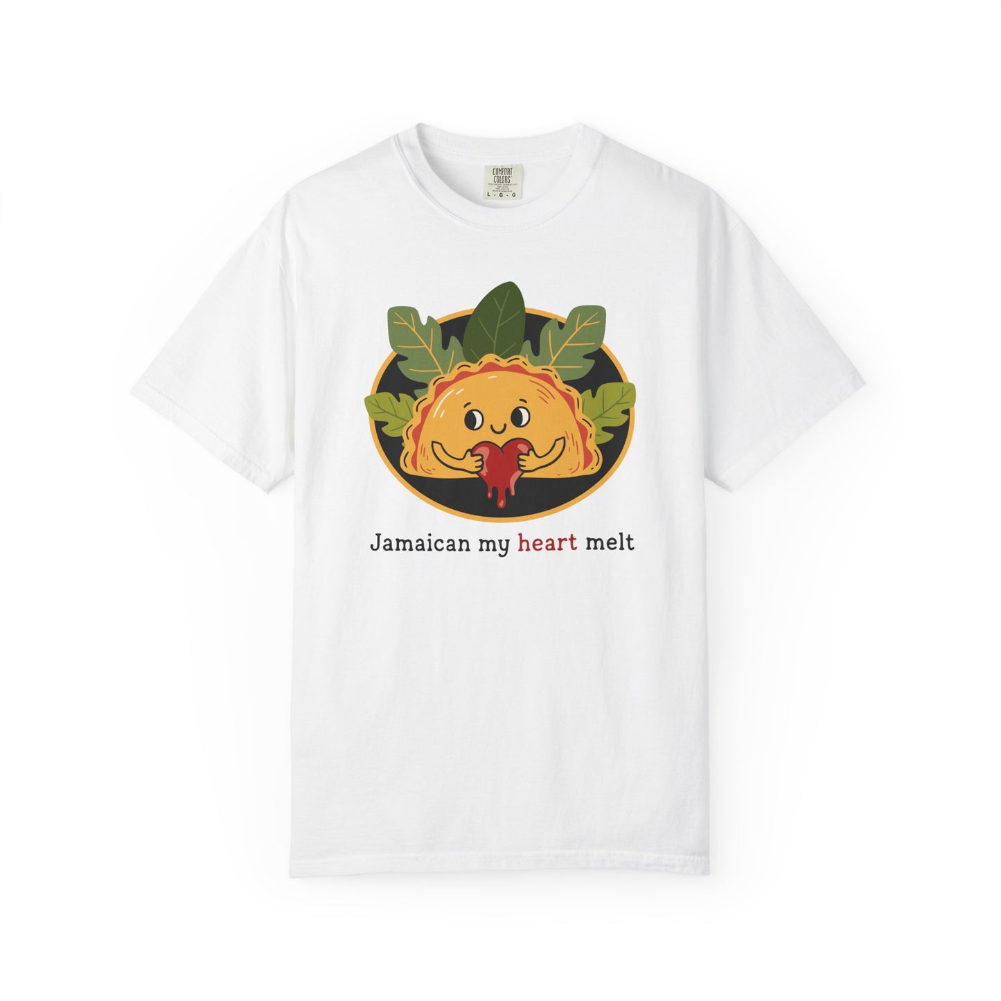 "Jamaican My Heart Melt" T-Shirt — Cute Patty Character Tee