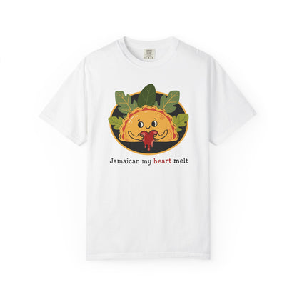 "Jamaican My Heart Melt" T-Shirt — Cute Patty Character Tee