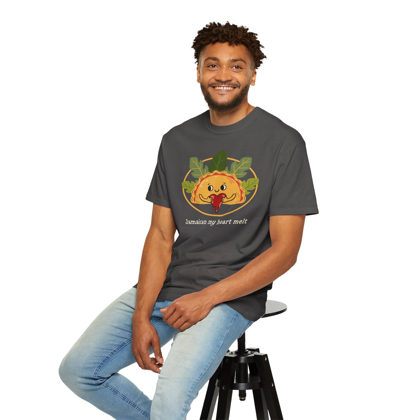 "Jamaican My Heart Melt" T-Shirt — Cute Patty Character Tee