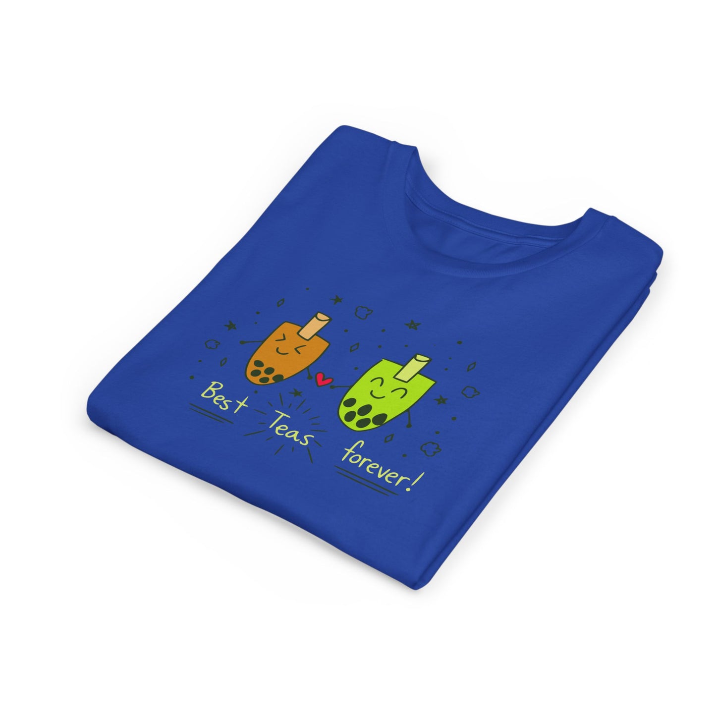 "Best Teas Forever" Youth Tee – Cute Bubble Tea Friends BFF Graphic T-Shirt