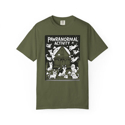 "Pawranormal Activity" Dog T-Shirt - Haunted House Fun Graphic Tee