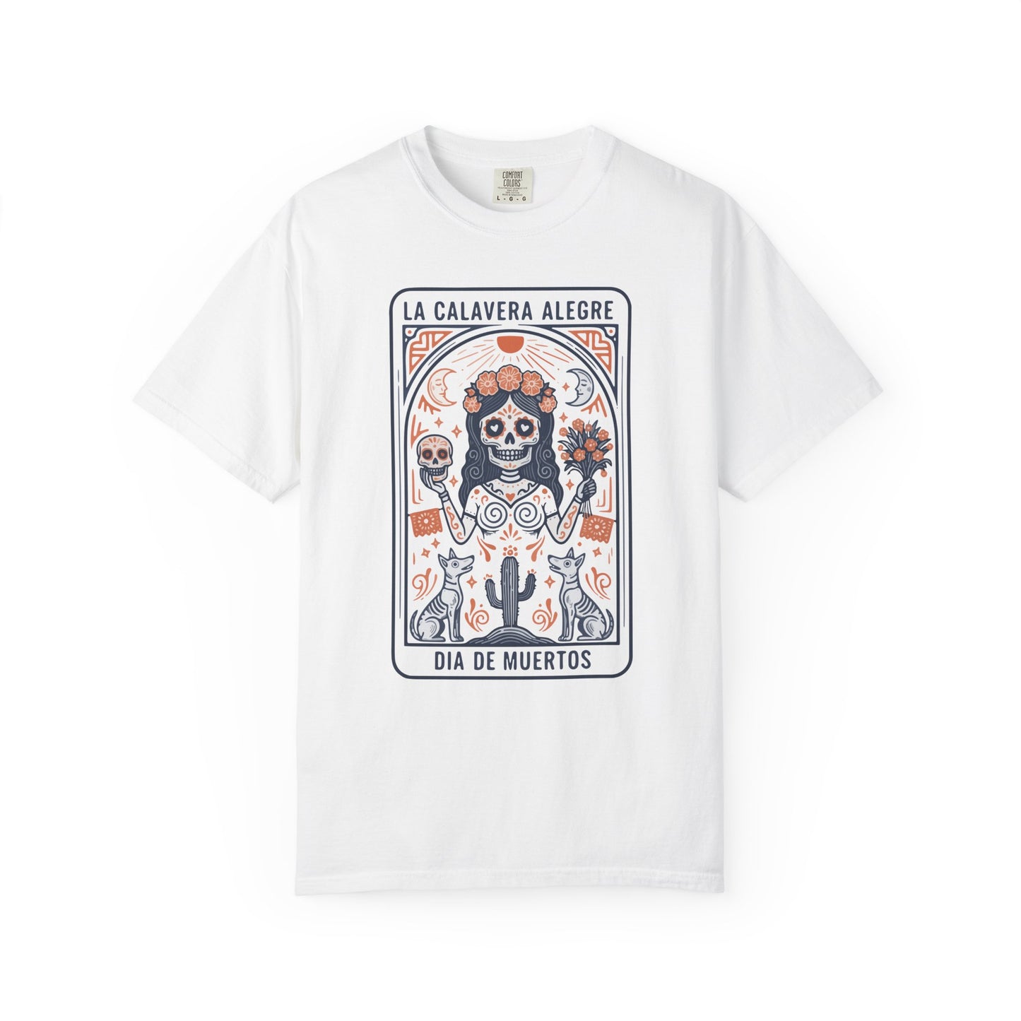 "La Calavera Alegre" T-Shirt — Día de Muertos Day of the Dead Graphic Tee