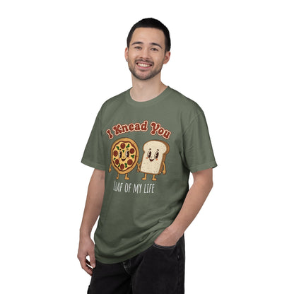 "I Knead You - Loaf of my life" Pizza & Bread T-Shirt — Cute Bakery Pun Tee