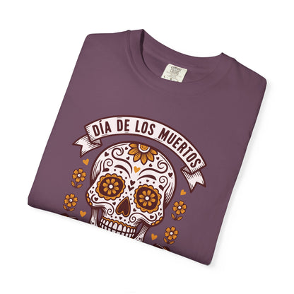 Día de los Muertos Sugar Skull T-Shirt — Floral Calavera Day of the Dead Tee