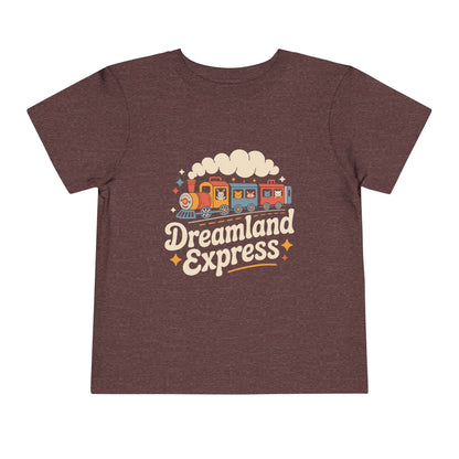 "Dreamland Express" Toddler Tee — Cute Train Kids Graphic T-Shirt