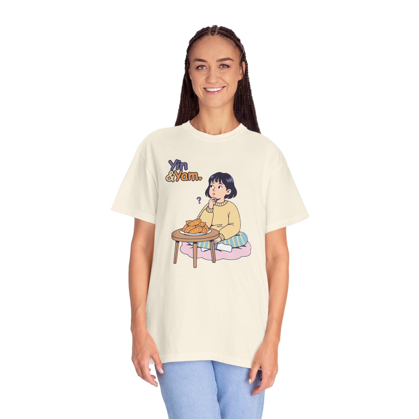 “Yin & Yam” T‑Shirt — Cute Unisex Fun Existential Snack Illustration Tee