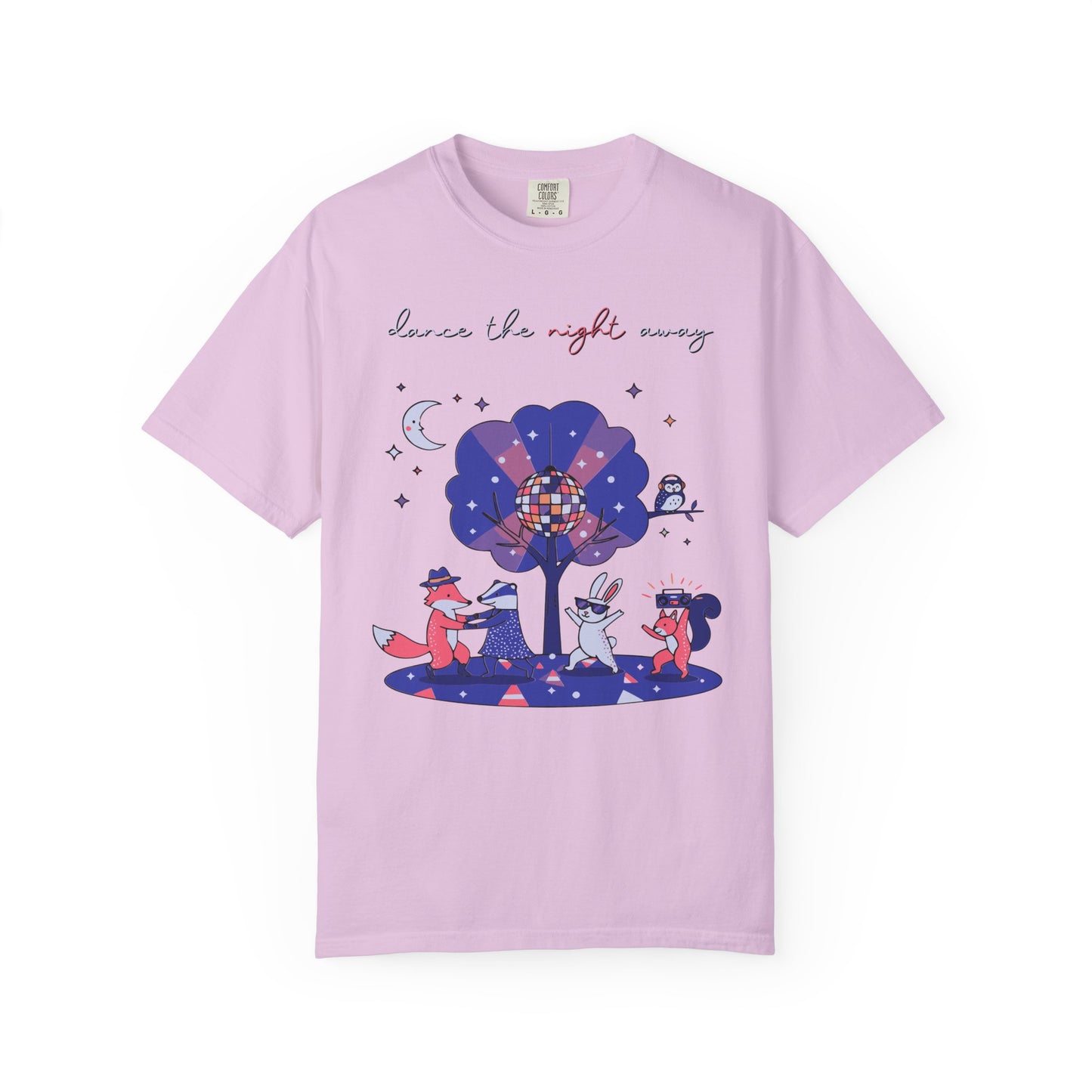 Dance the Night Away T-Shirt — Night Forest Animals Graphic Tee