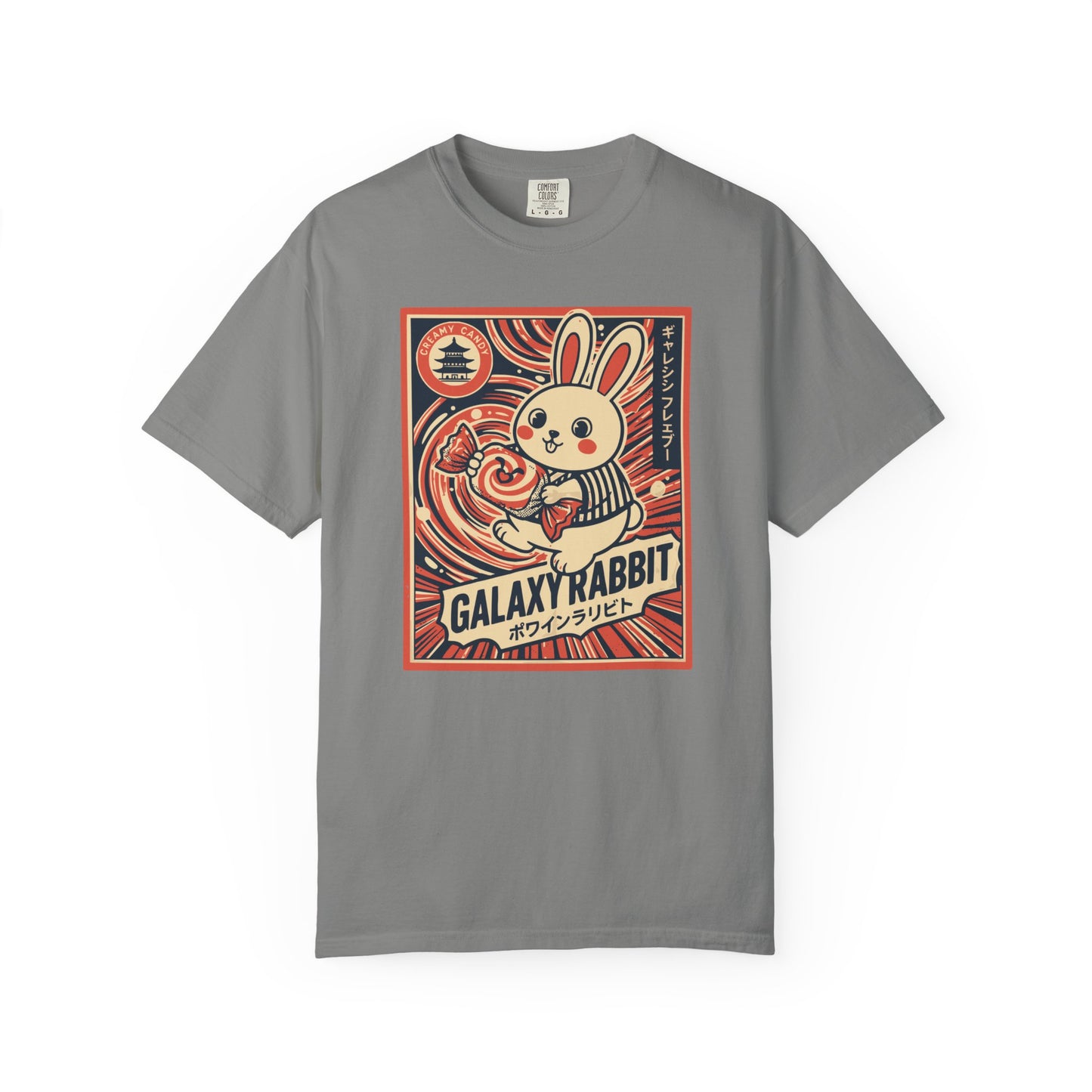 "Galaxy Rabbit" Milk Candy Graphic T-Shirt — Cute Japanese Anime Bunny Tee