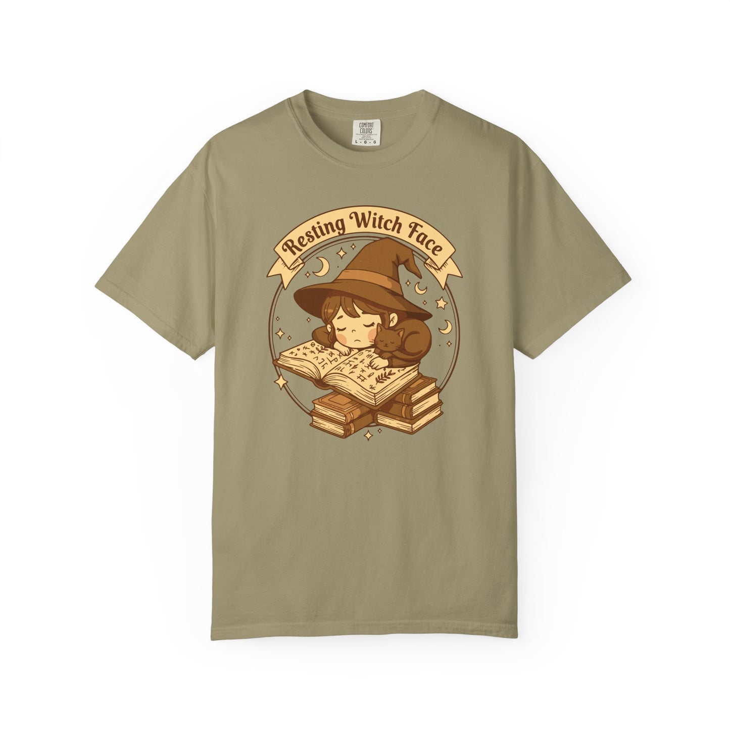 Resting Witch Face T-Shirt — Cute Witch Sleeping Graphic Tee