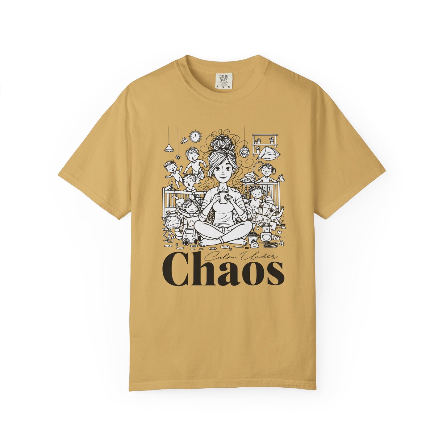 "Calm Under Chaos" T-Shirt — Mom Life Chaos Graphic Tee