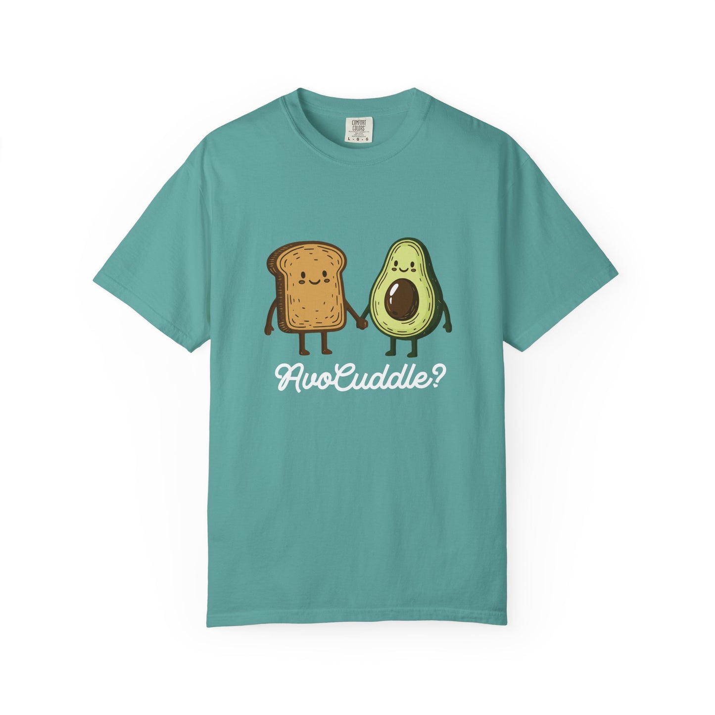 "AvoCuddle?" T-Shirt - Cute Avocado & Toast Couple Tee