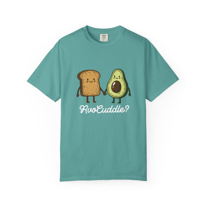 "AvoCuddle?" T-Shirt - Cute Avocado & Toast Couple Tee