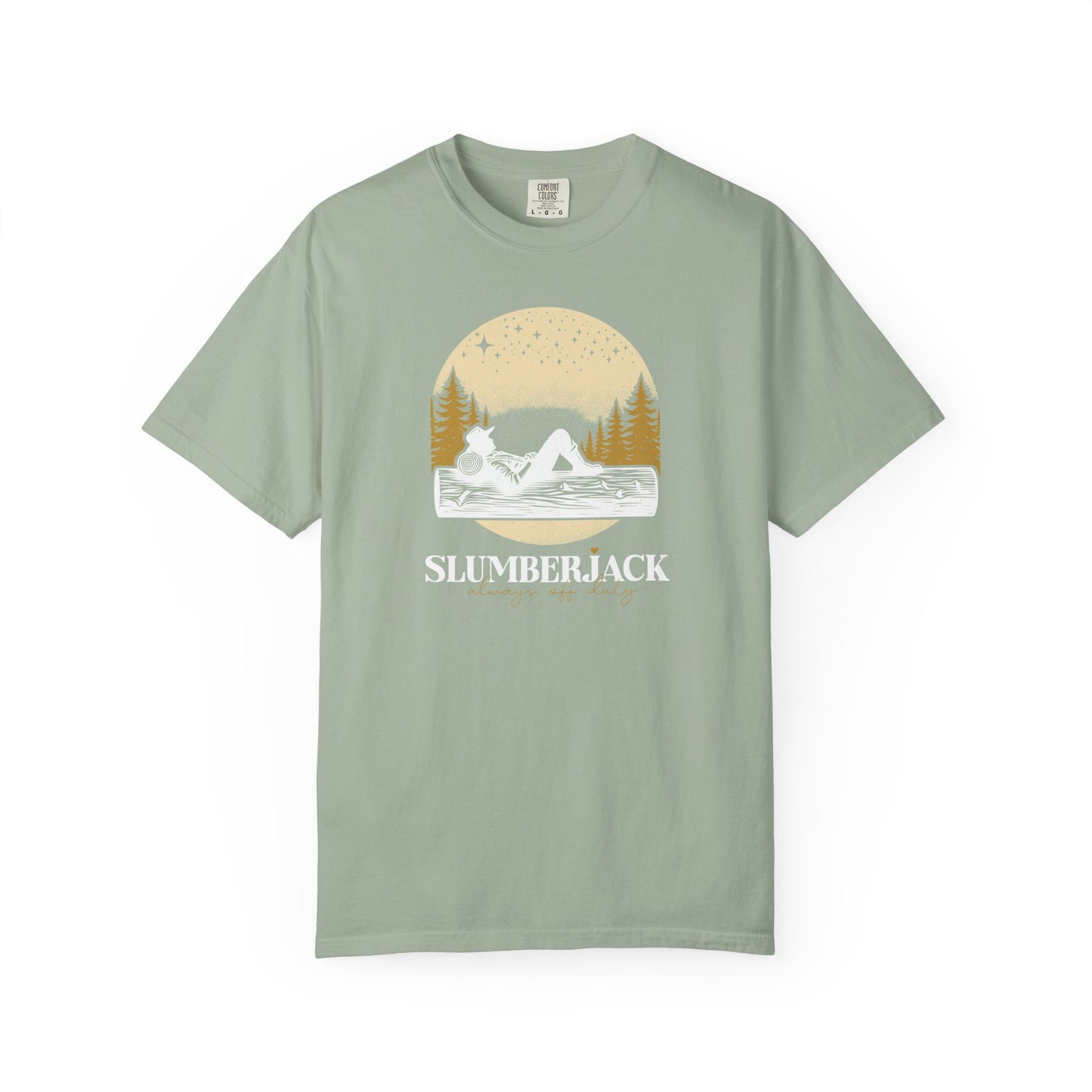 Slumberjack Campfire Graphic T-Shirt — Relaxing Night Sky Outdoor Tee