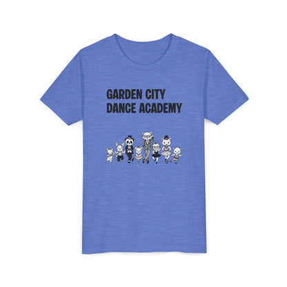 "Garden City Dance Academy" Youth Tee — Kids Dance Club Cartoon Dancers T-Shirt