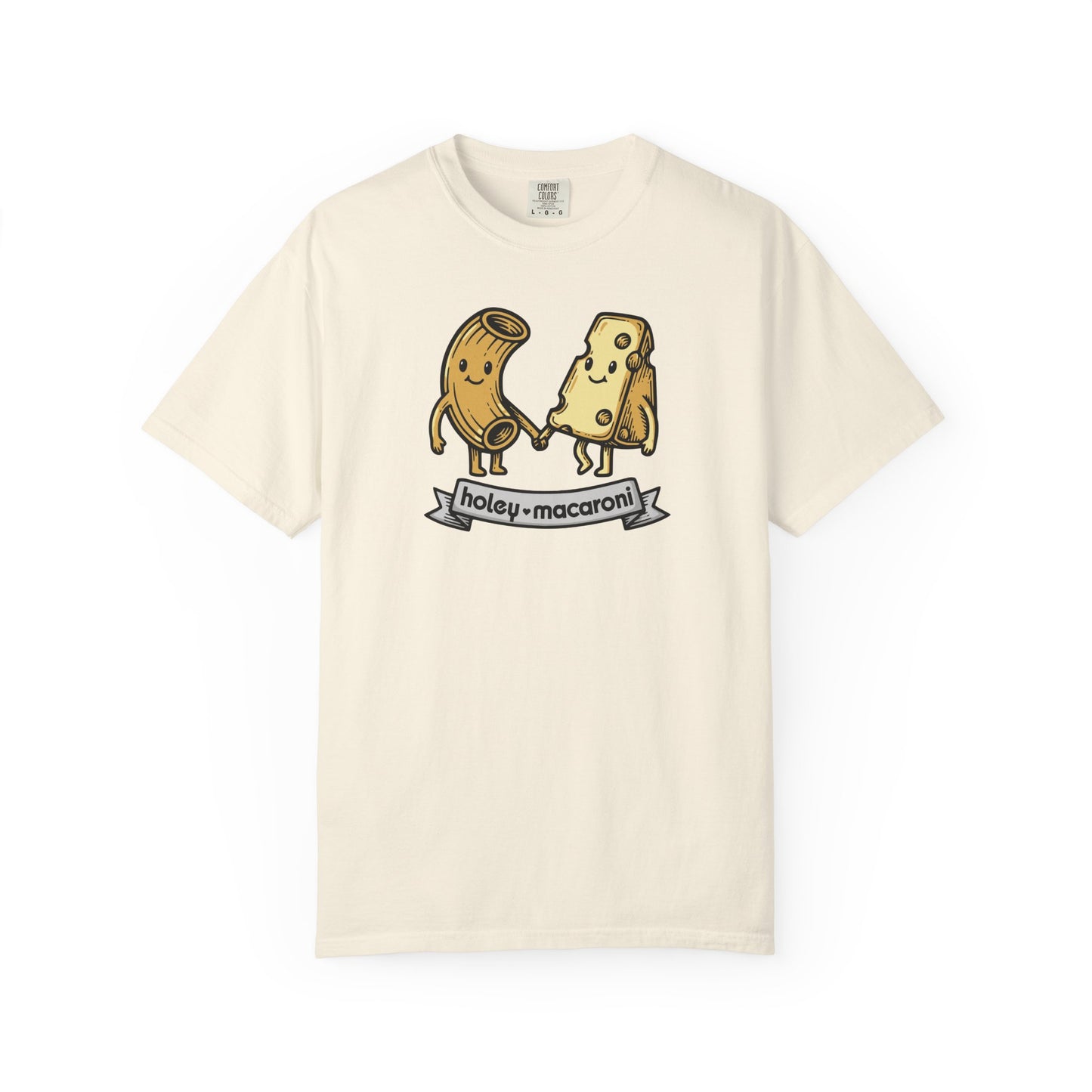 Holey Macaroni T-Shirt — Funny Mac & Cheese Graphic Vintage Tee