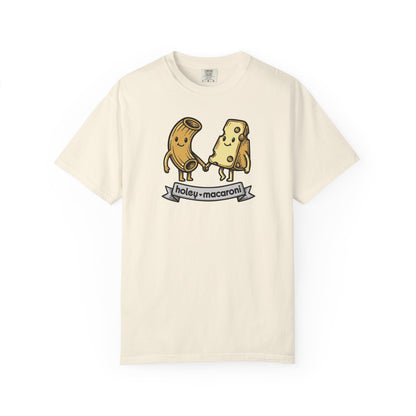 Holey Macaroni T-Shirt — Funny Mac & Cheese Graphic Vintage Tee