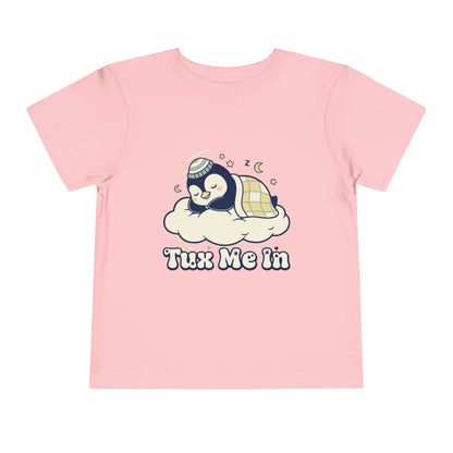 'Tux Me In' Toddler Tee —  Sleepy Penguin Short Sleeve Kids Shirt