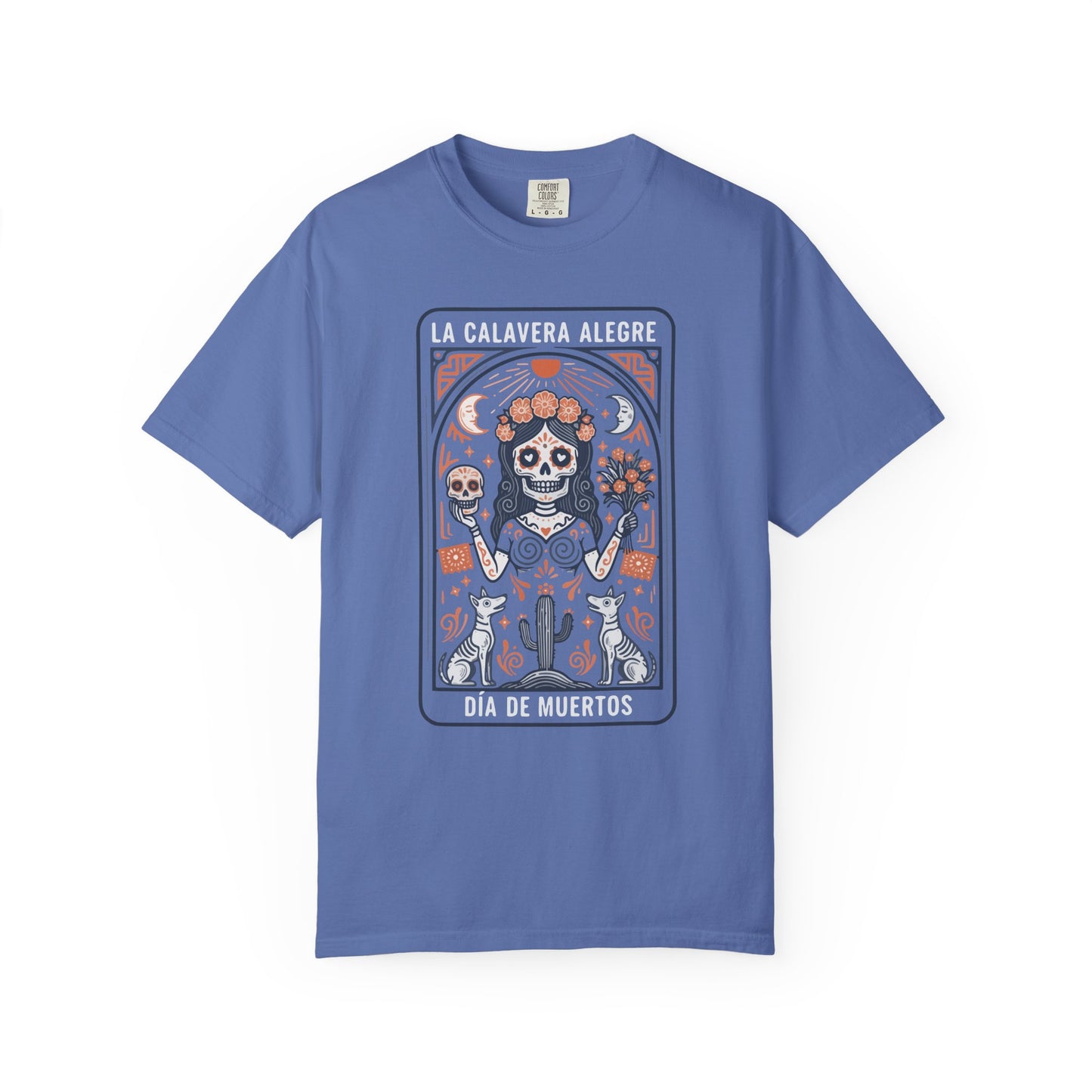 "La Calavera Alegre" T-Shirt — Día de Muertos Day of the Dead Graphic Tee