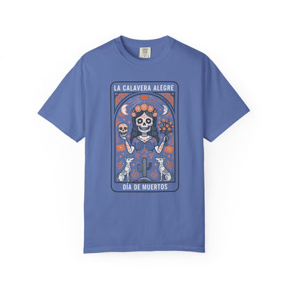 "La Calavera Alegre" T-Shirt — Día de Muertos Day of the Dead Graphic Tee
