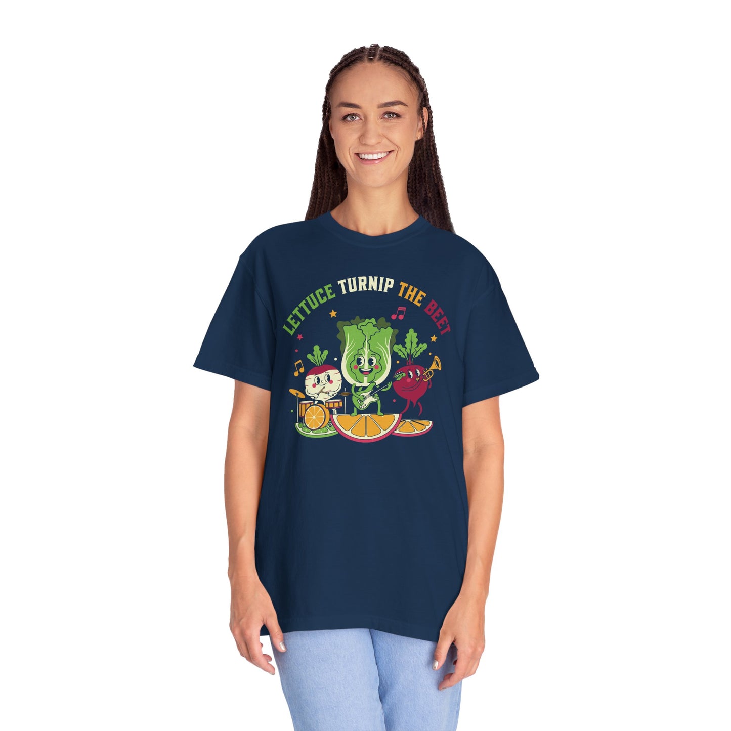 Lettuce Turnip The Beet T-Shirt — Cute Vegetable Band Graphic Tee
