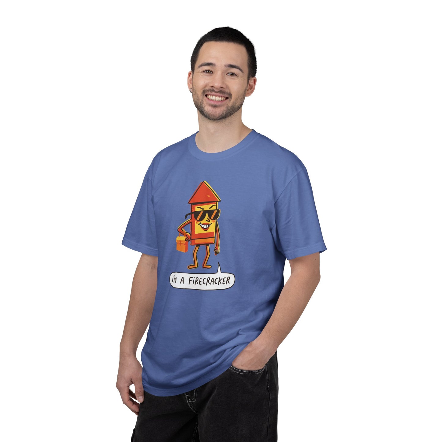 "I’m a Firecracker" Cartoon T-Shirt —  Funny Explosive Persona Tee
