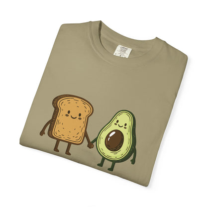 "AvoCuddle?" T-Shirt - Cute Avocado & Toast Couple Tee