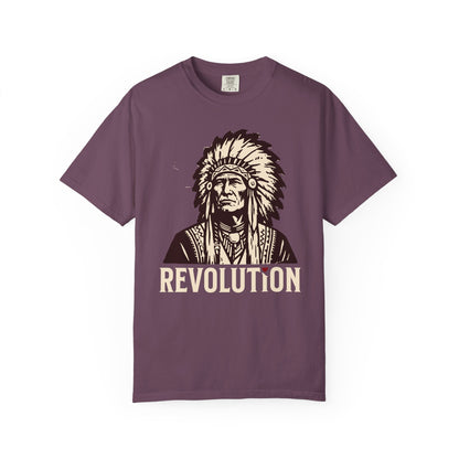 Revolution Graphic T-Shirt - Native Chief First Nation Illustrated Tee