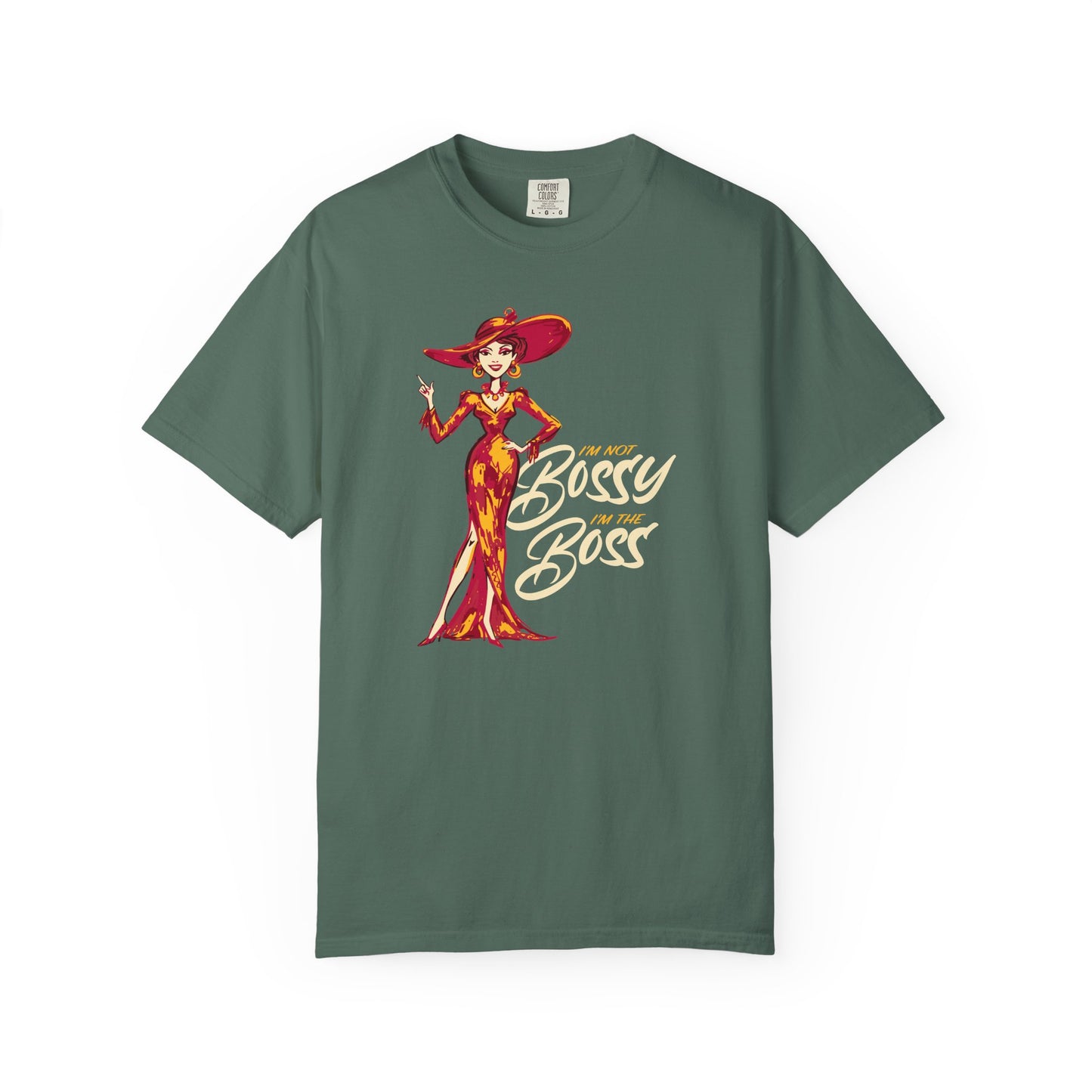 "I'm not Bossy, I'm the Boss" Graphic T-Shirt — Vintage Glam Lady Fashion Tee