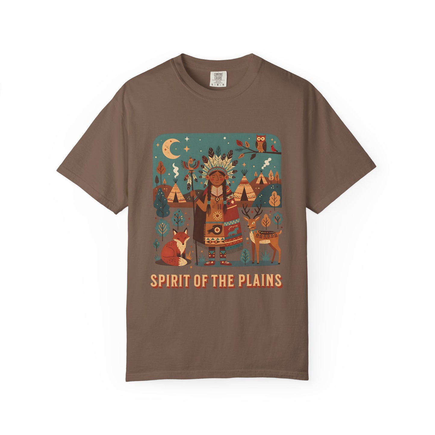 'Spirit of the Plains' T-Shirt — Native-Inspired Spiritual Graphic Tee