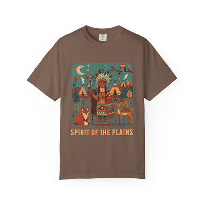 'Spirit of the Plains' T-Shirt — Native-Inspired Spiritual Graphic Tee