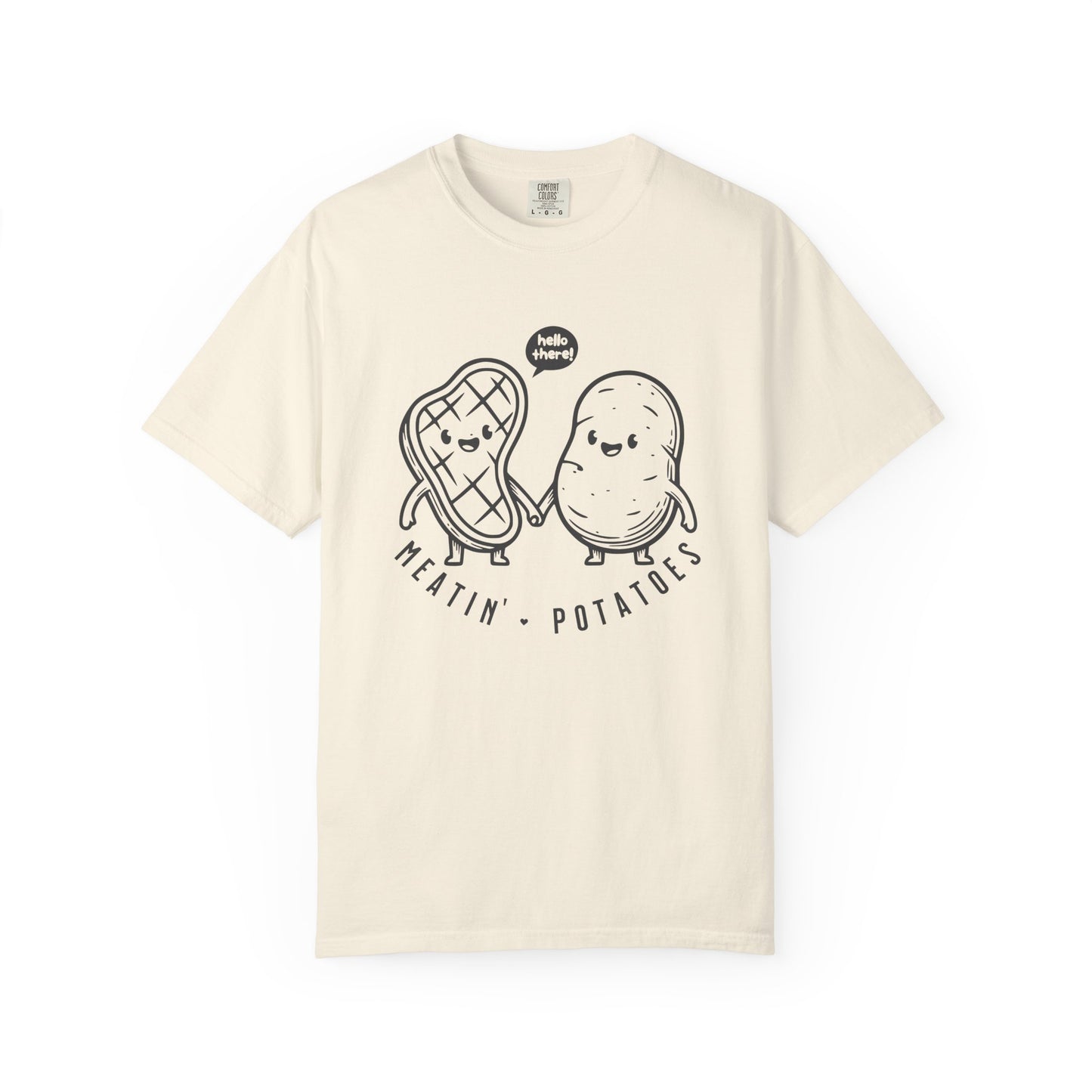 Meatin' Potatoes T-Shirt — Cute Steak & Potato Graphic Tee
