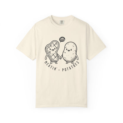 Meatin' Potatoes T-Shirt — Cute Steak & Potato Graphic Tee