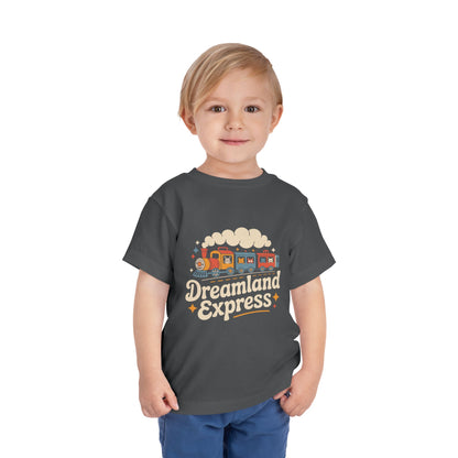 "Dreamland Express" Toddler Tee — Cute Train Kids Graphic T-Shirt