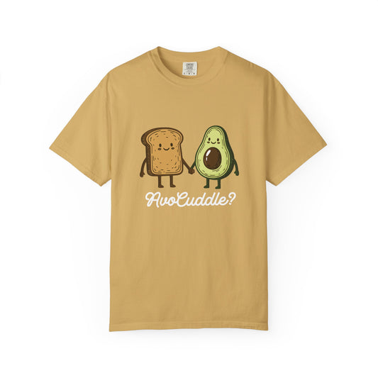 "AvoCuddle?" T-Shirt - Cute Avocado & Toast Couple Tee