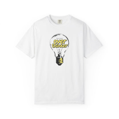 "Overthinker: Less Is Bore" Lightbulb T-Shirt - Smart Funny Tee