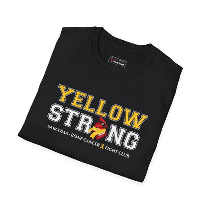 Yellow Strong T-Shirt — Sarcoma Bone Cancer Fight Club Awareness Tee