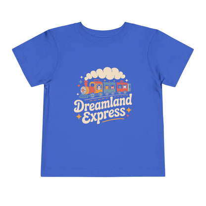 "Dreamland Express" Toddler Tee — Cute Train Kids Graphic T-Shirt