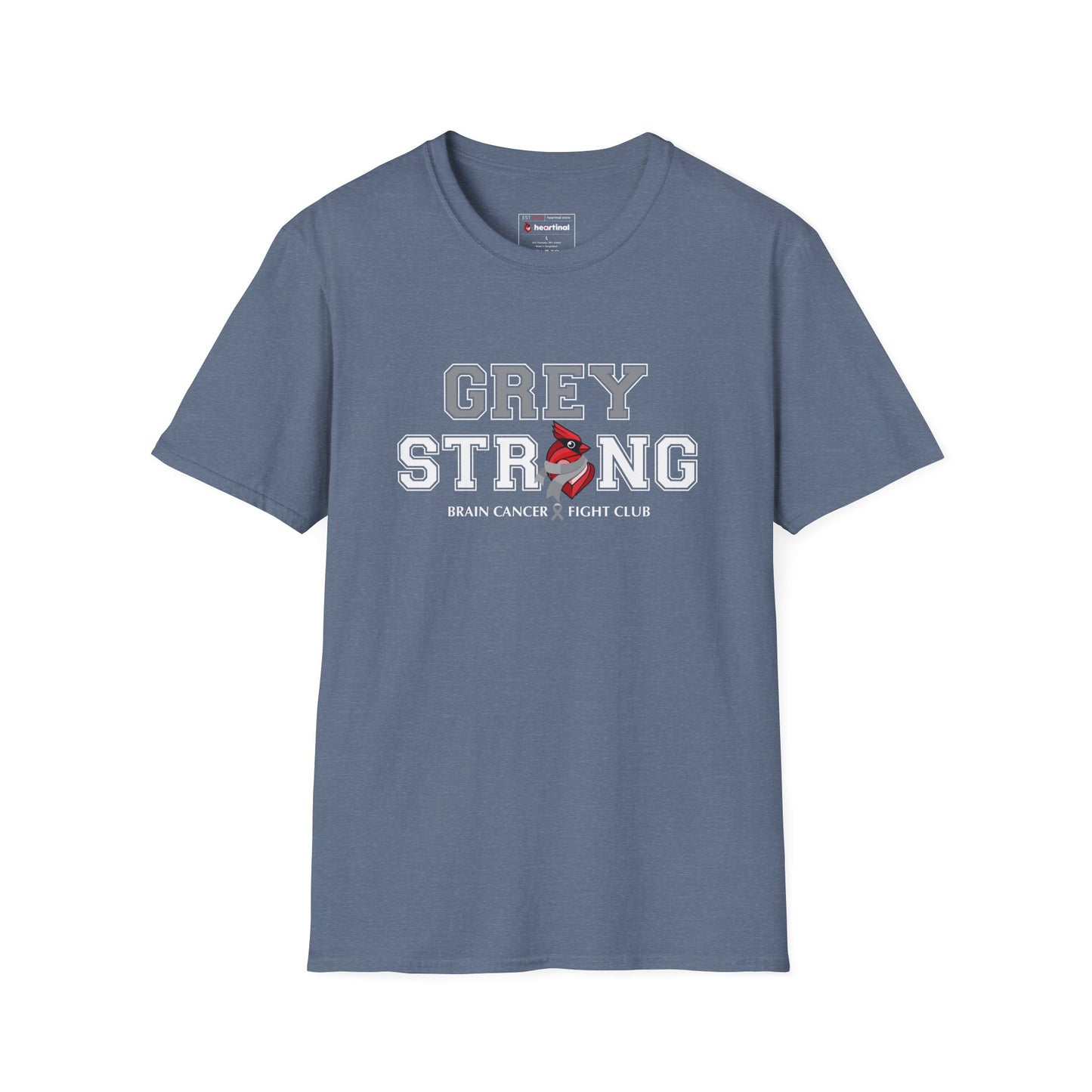 Grey Strong T-Shirt – Brain Cancer Fight Club Support Tee