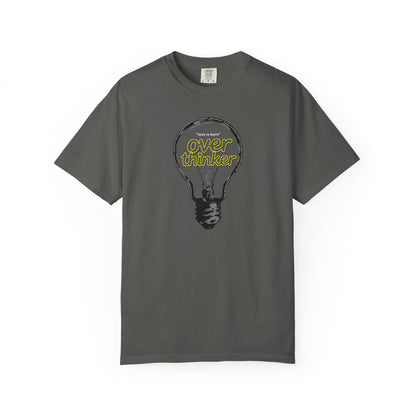 "Overthinker: Less Is Bore" Lightbulb T-Shirt - Smart Funny Tee