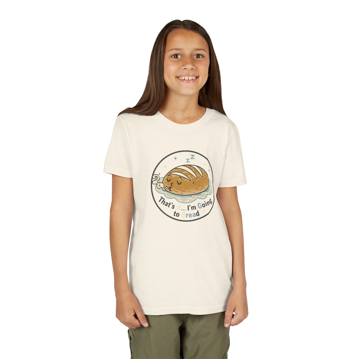 'That's It... I'm Going to Bread' Youth Tee - Kids Sleeping Loaf T‑Shirt